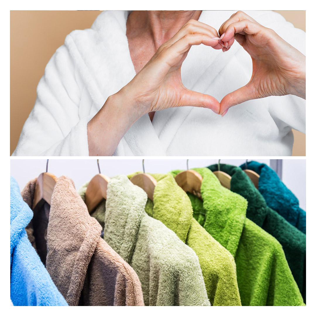 Bathrobe with Scarf collar white color comfort soft high quality obertex turkish production 18