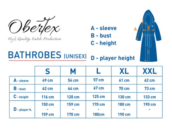 Obertex Bathrobe Size